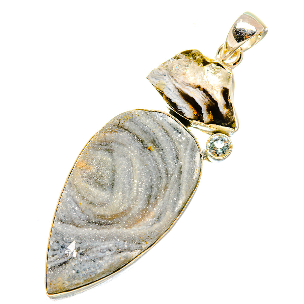 Desert Druzy Pendants handcrafted by Anasilvercos - PD7492