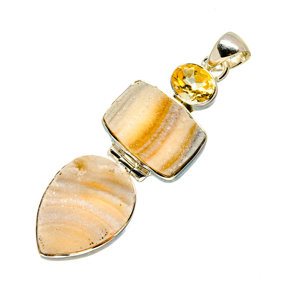 Desert Druzy Pendants handcrafted by Anasilvercos - PD749201