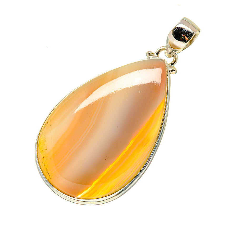 Botswana Agate Pendants handcrafted by Anasilvercos - PD749205