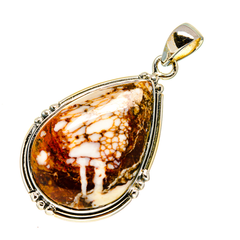 Peanut Wood Jasper Pendants handcrafted by Anasilvercos - PD749276
