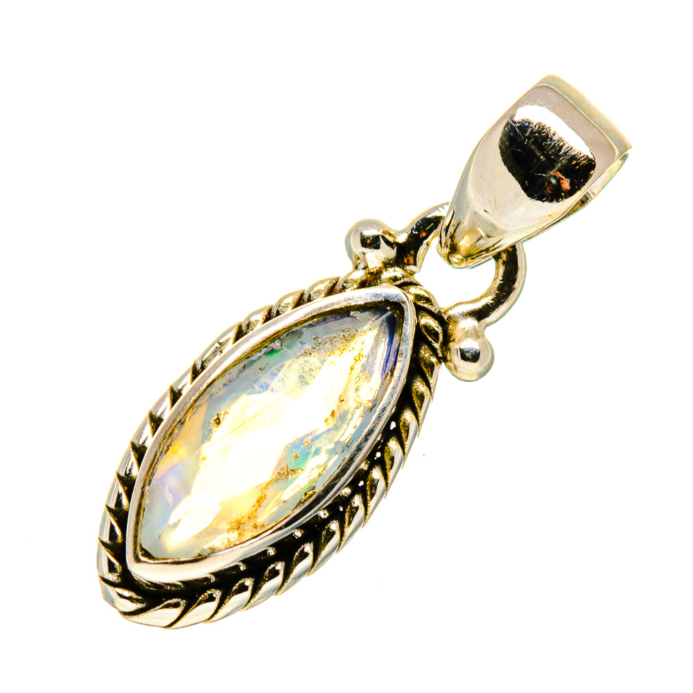 Ethiopian Opal Pendants handcrafted by Anasilvercos - PD749411
