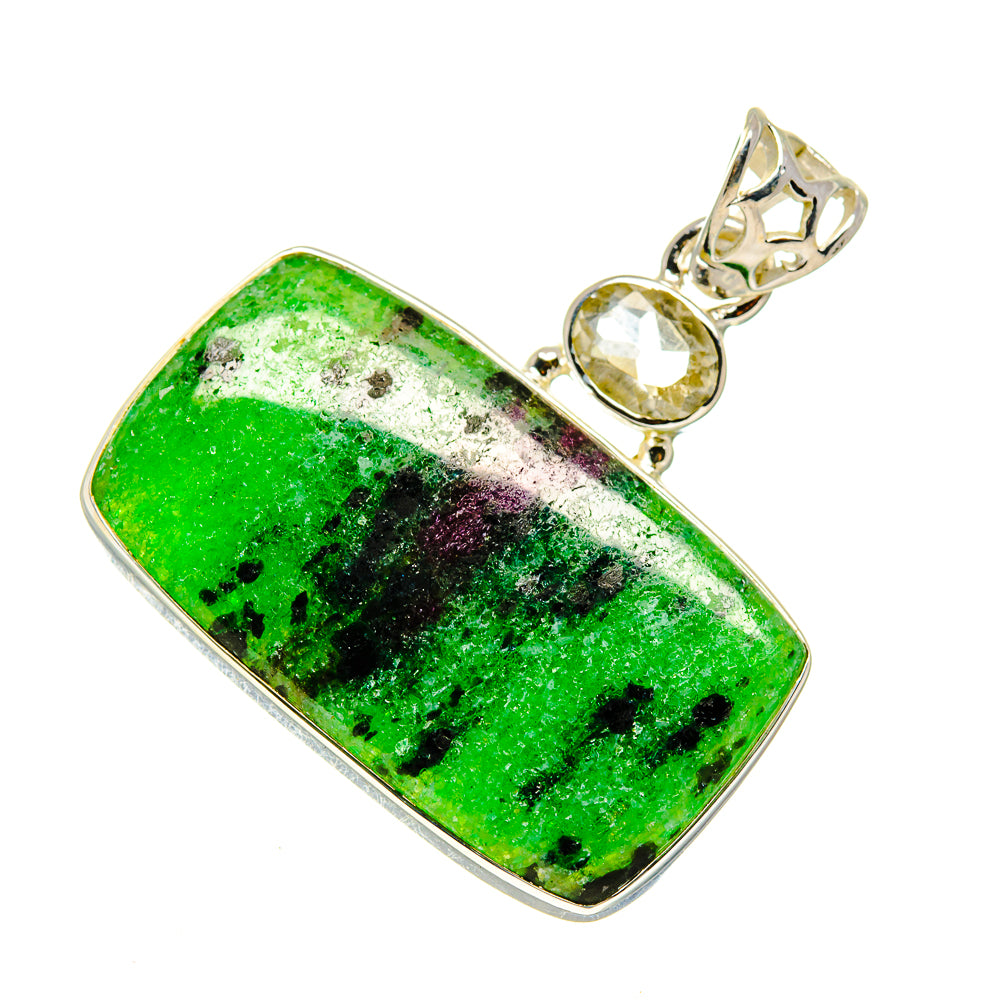 Ruby Zoisite Pendants handcrafted by Anasilvercos - PD749424