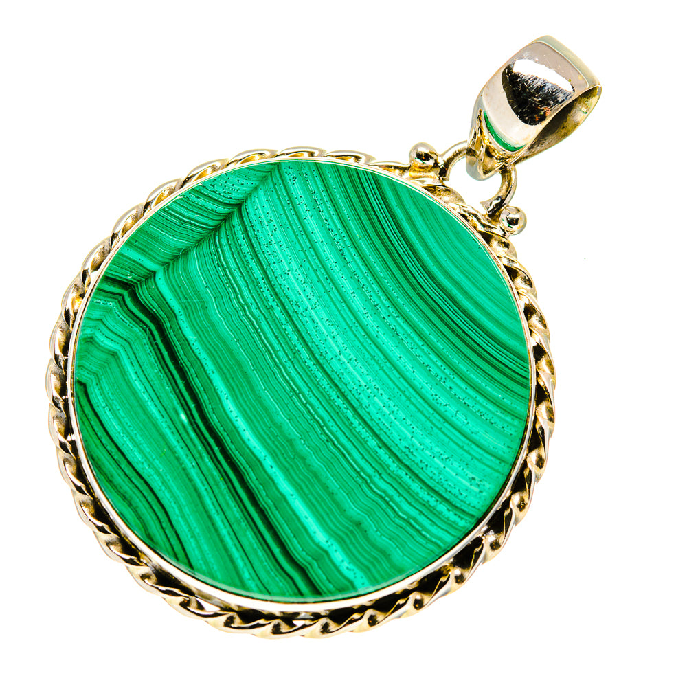 Malachite Pendants handcrafted by Anasilvercos - PD749620