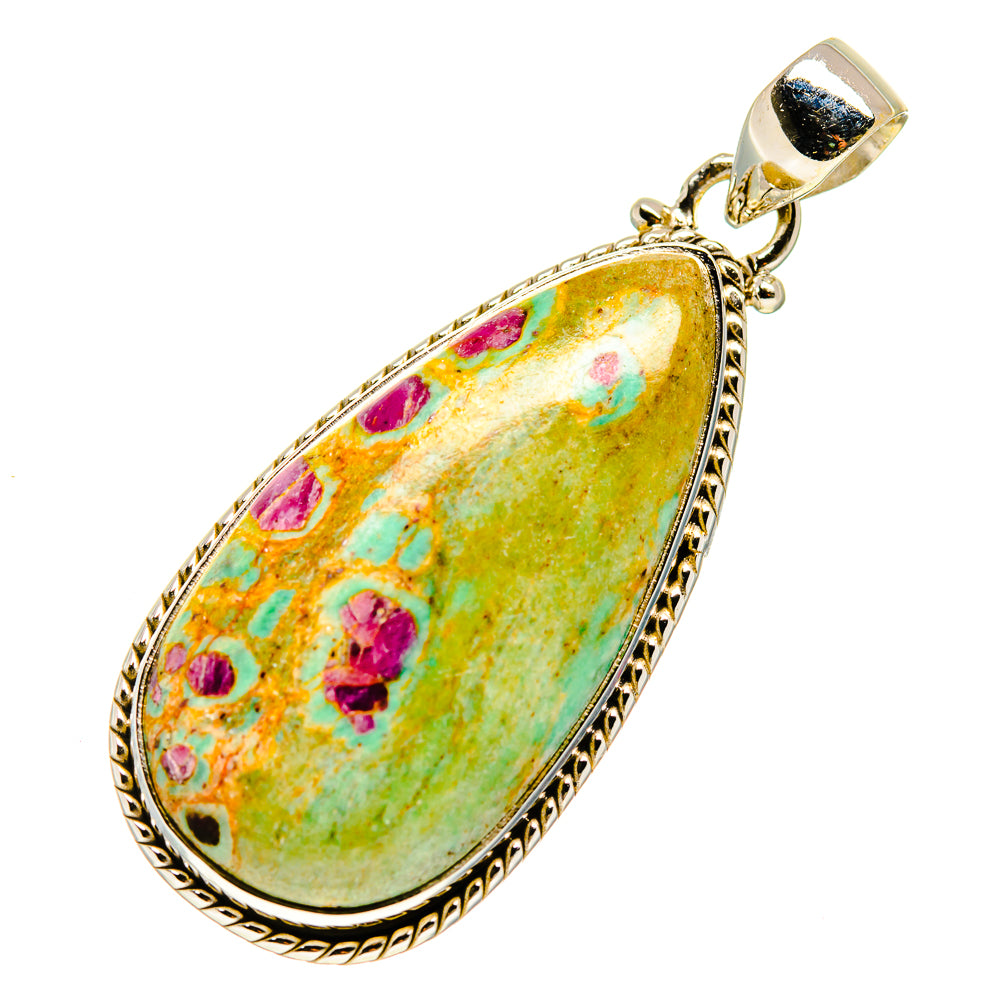 Ruby Fuchsite Pendants handcrafted by Anasilvercos - PD749632