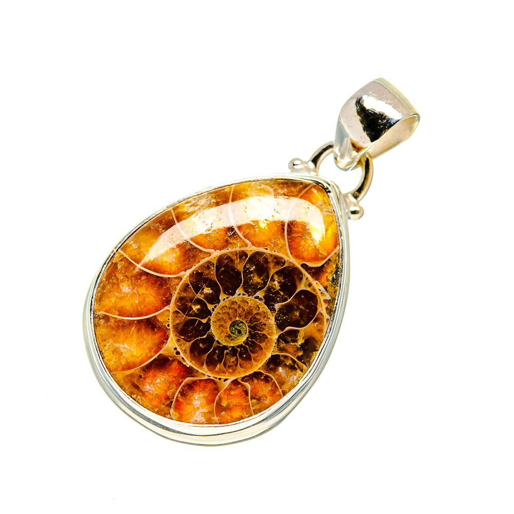 Ammonite Fossil Pendants handcrafted by Anasilvercos - PD749653