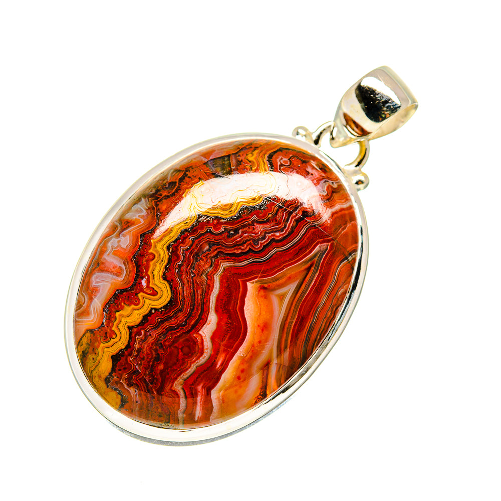 Crazy Lace Agate Pendants handcrafted by Anasilvercos - PD749675