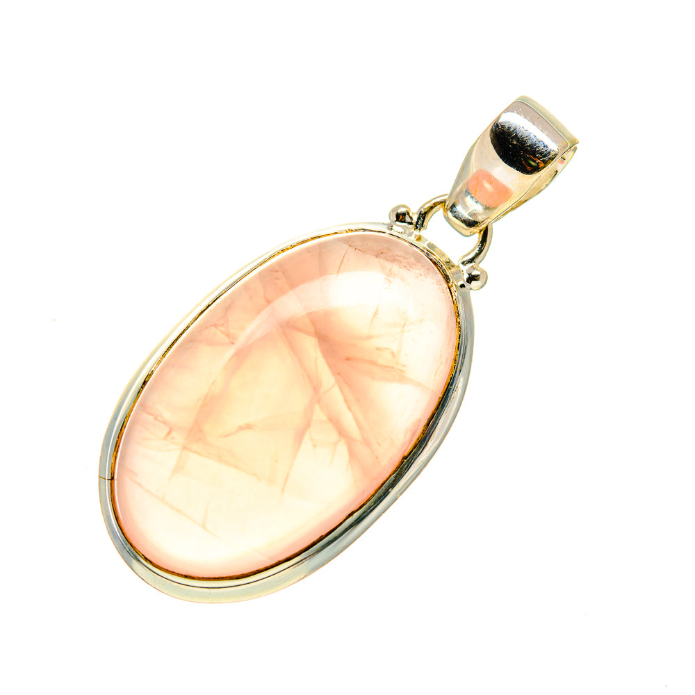 Rose Quartz Pendants handcrafted by Anasilvercos - PD749687