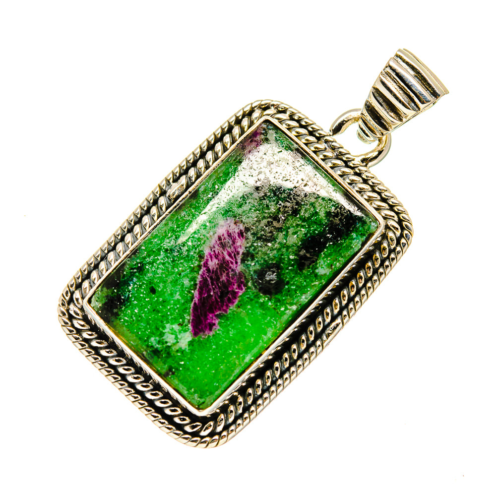Ruby Zoisite Pendants handcrafted by Anasilvercos - PD749788