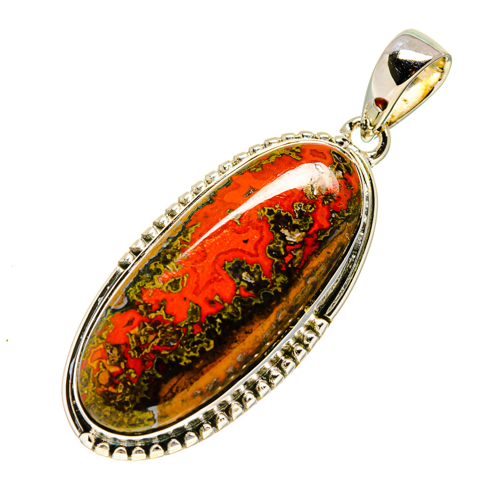 Moroccan Agate Pendants handcrafted by Anasilvercos - PD749850