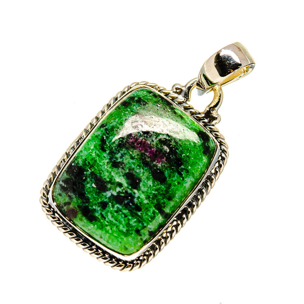 Ruby Zoisite Pendants handcrafted by Anasilvercos - PD749875