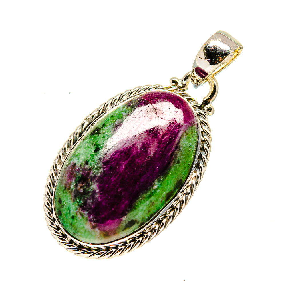 Ruby Zoisite Pendants handcrafted by Anasilvercos - PD749900