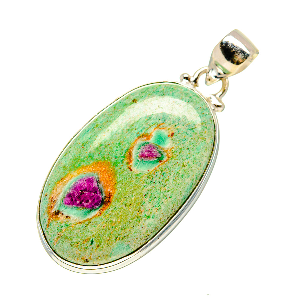Ruby Fuchsite Pendants handcrafted by Anasilvercos - PD749927