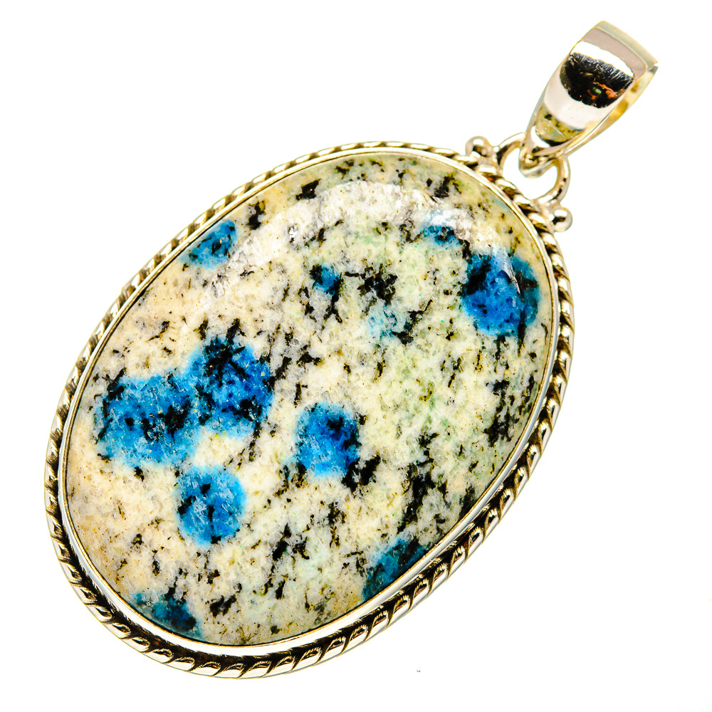 K2 Blue Azurite Pendants handcrafted by Anasilvercos - PD750006