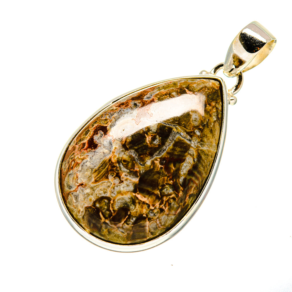 Mushroom Rhyolite Pendants handcrafted by Anasilvercos - PD750023