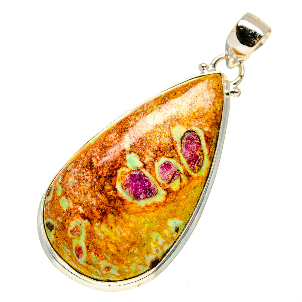Ruby Fuchsite Pendants handcrafted by Anasilvercos - PD750039