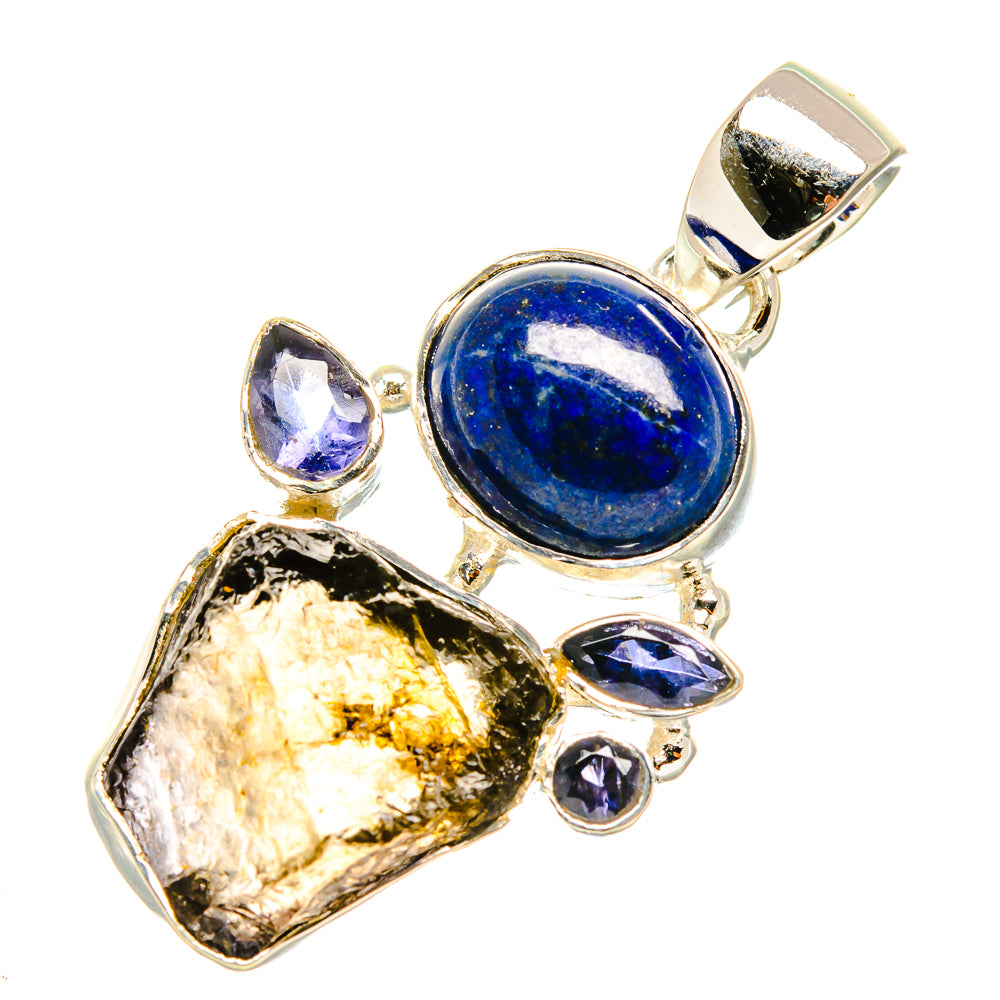 Lapis Lazuli Pendants handcrafted by Anasilvercos - PD7503