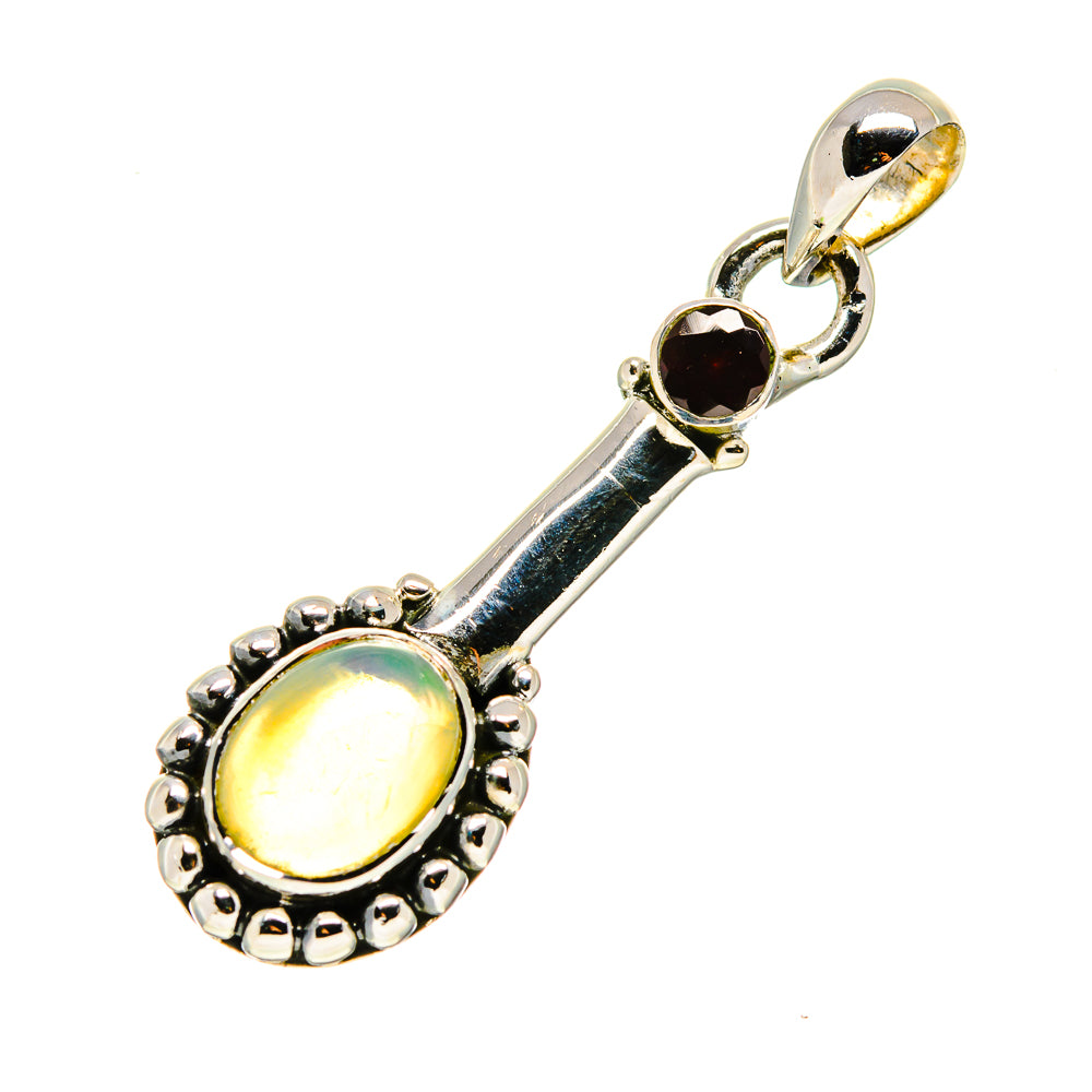 Ethiopian Opal Pendants handcrafted by Anasilvercos - PD750322