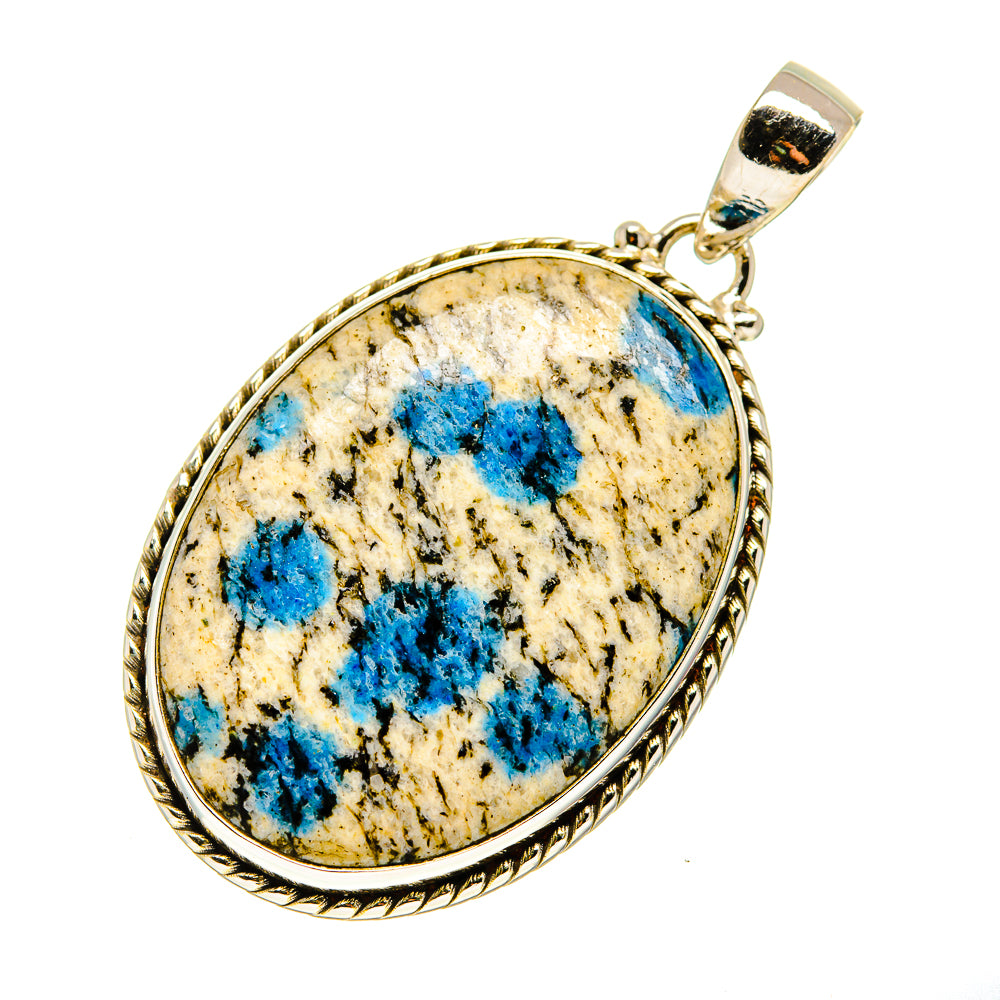 K2 Blue Azurite Pendants handcrafted by Anasilvercos - PD750398