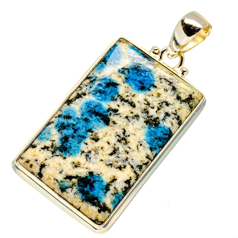 K2 Blue Azurite Pendants handcrafted by Anasilvercos - PD750399