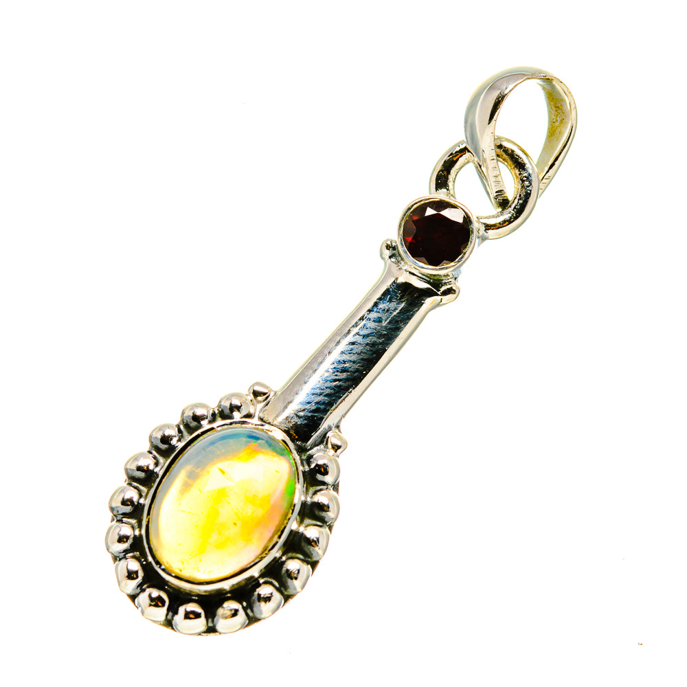 Ethiopian Opal Pendants handcrafted by Anasilvercos - PD750490