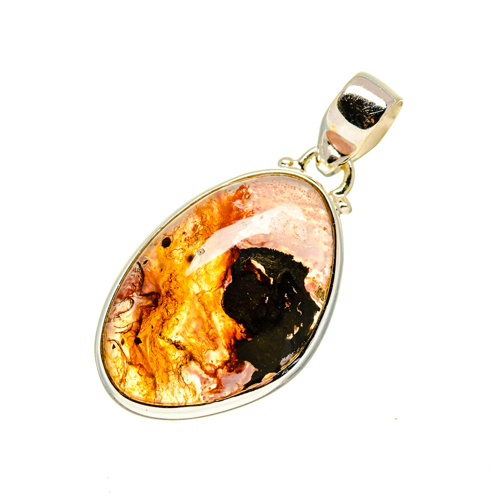 Plume Agate Pendants handcrafted by Anasilvercos - PD750504 - Photo 2