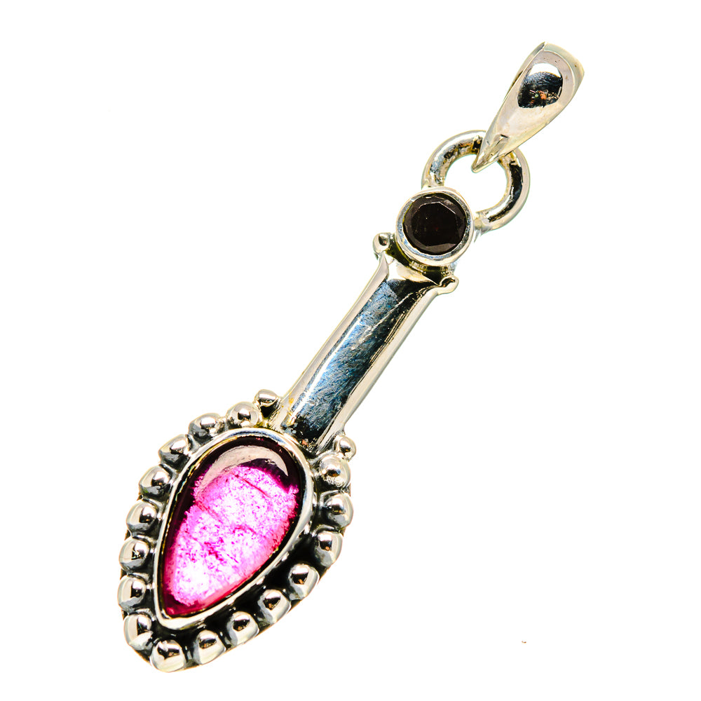 Pink Tourmaline Pendants handcrafted by Anasilvercos - PD750524