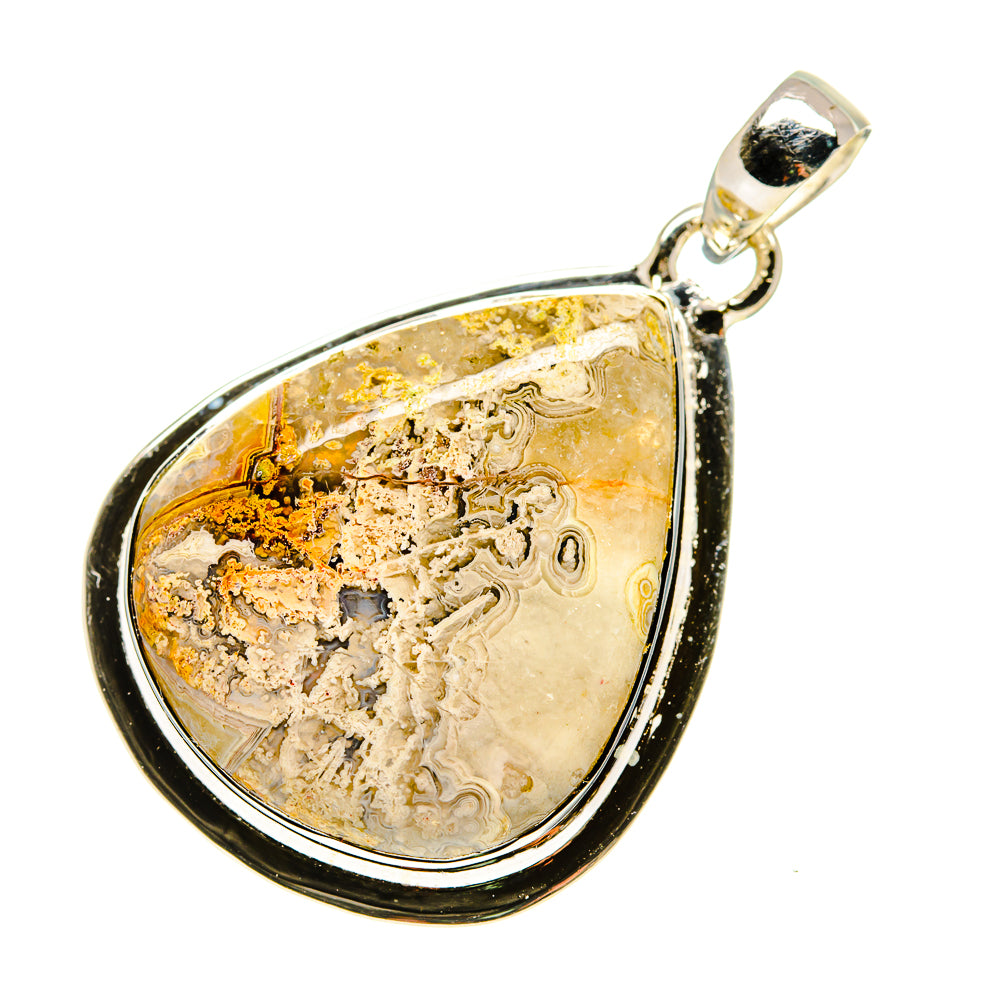 Laguna Lace Agate Pendants handcrafted by Anasilvercos - PD750541