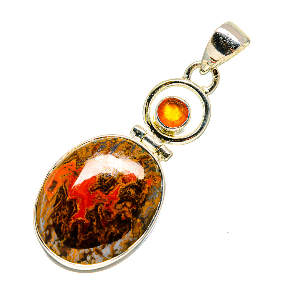 Moroccan Agate Pendants handcrafted by Anasilvercos - PD750600