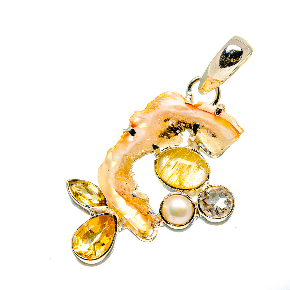 Occo Geode Pendants handcrafted by Anasilvercos - PD750626