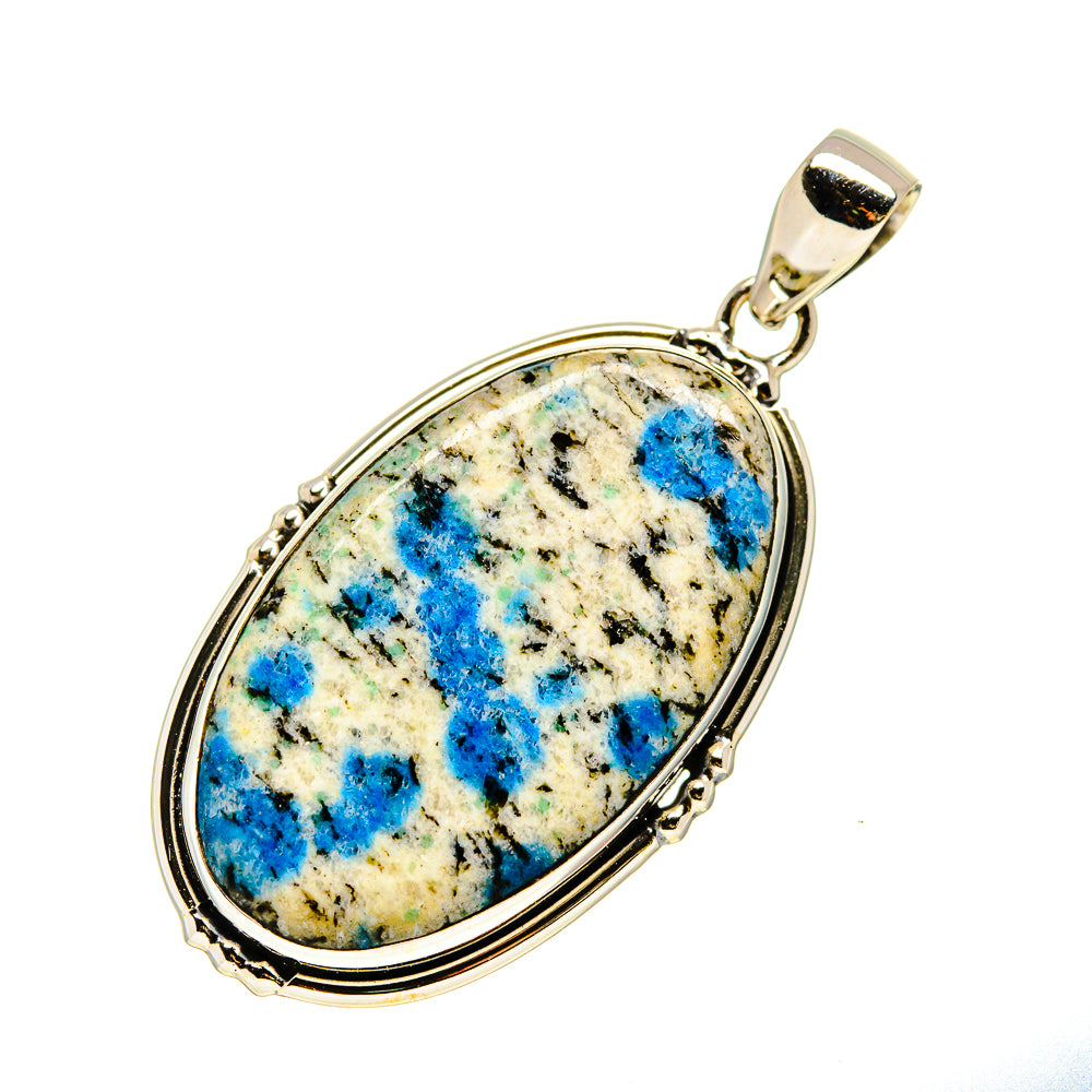 K2 Blue Azurite Pendants handcrafted by Anasilvercos - PD750628