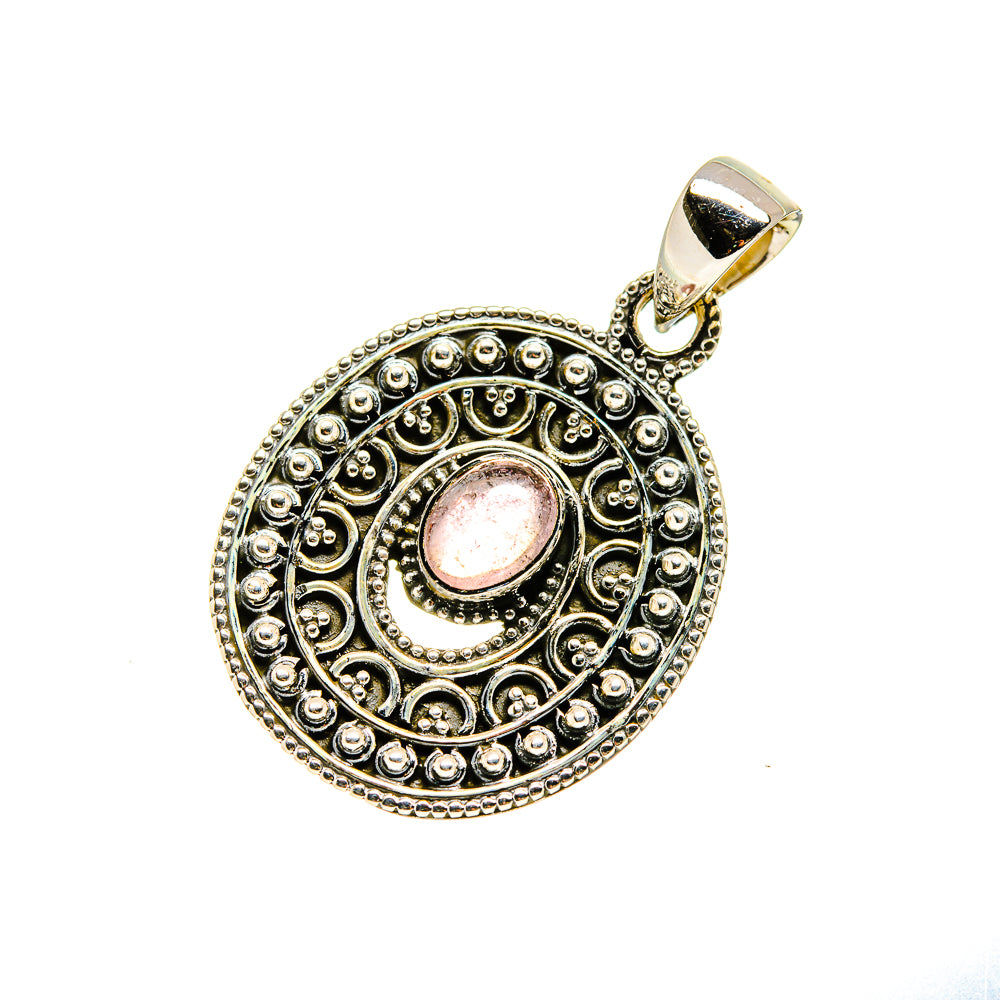 Pink Tourmaline Pendants handcrafted by Anasilvercos - PD750654