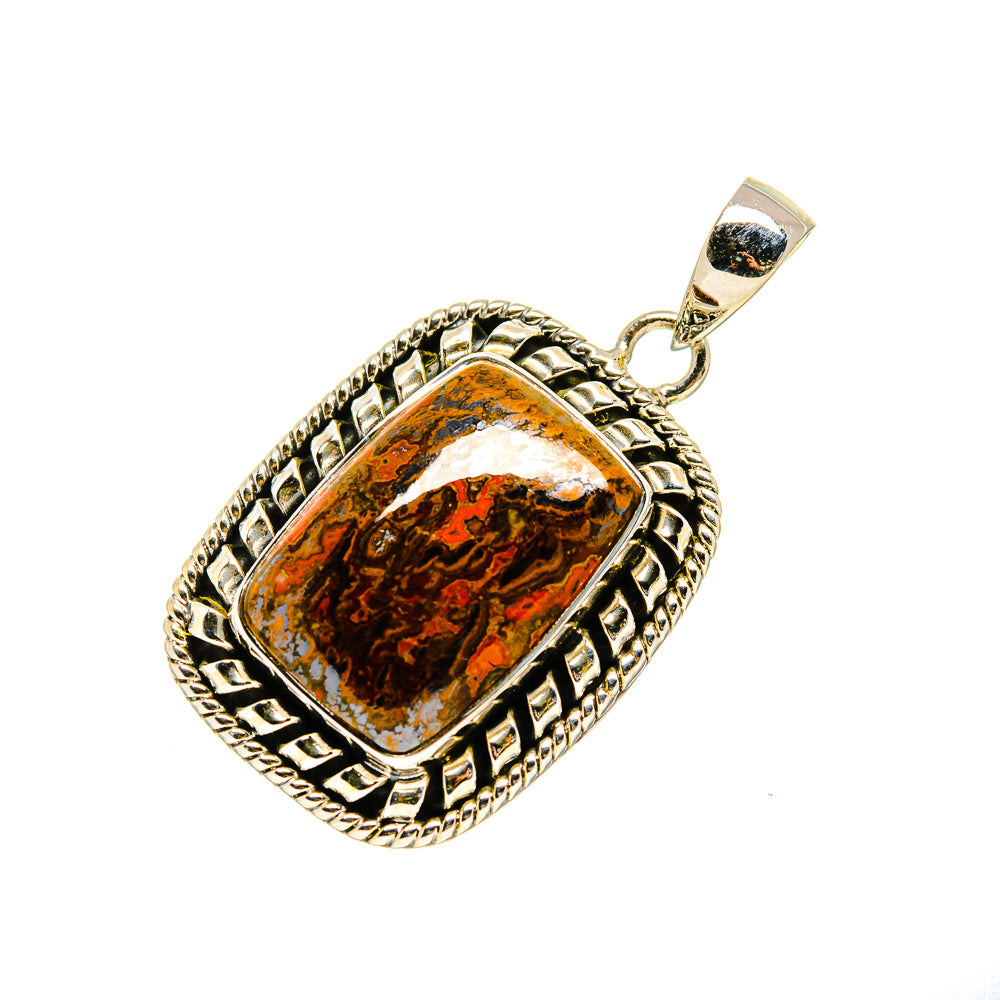 Moroccan Agate Pendants handcrafted by Anasilvercos - PD750683 - Photo 2