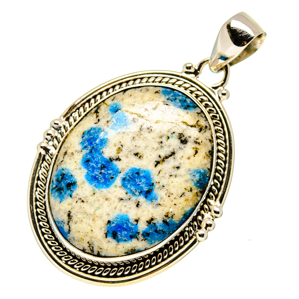 K2 Blue Azurite Pendants handcrafted by Anasilvercos - PD750742