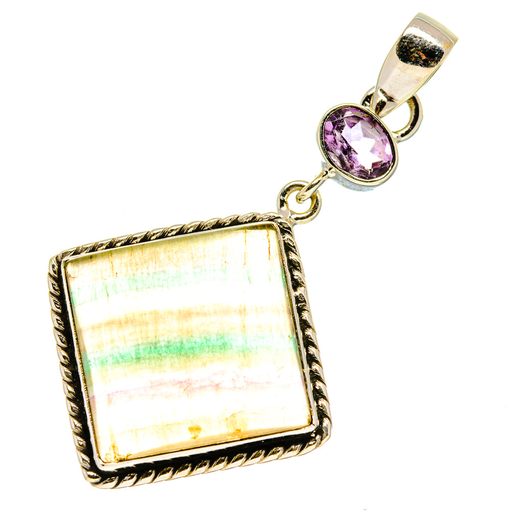 Green Fluorite Pendants handcrafted by Anasilvercos - PD750768