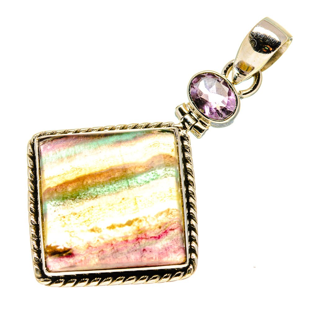 Green Fluorite Pendants handcrafted by Anasilvercos - PD750771