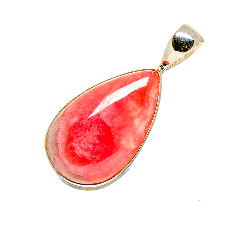 Pink Agate Pendants handcrafted by Anasilvercos - PD750836