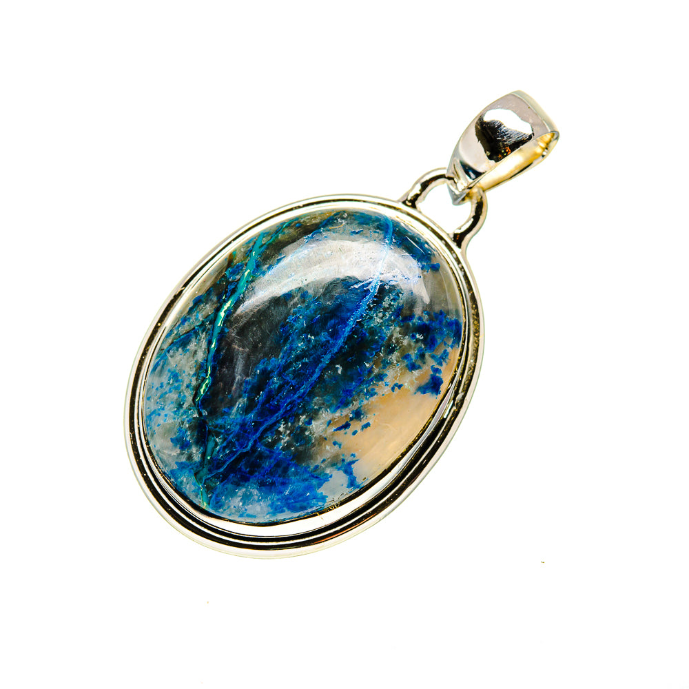 Chrysocolla In Quartz Pendants handcrafted by Anasilvercos - PD750870