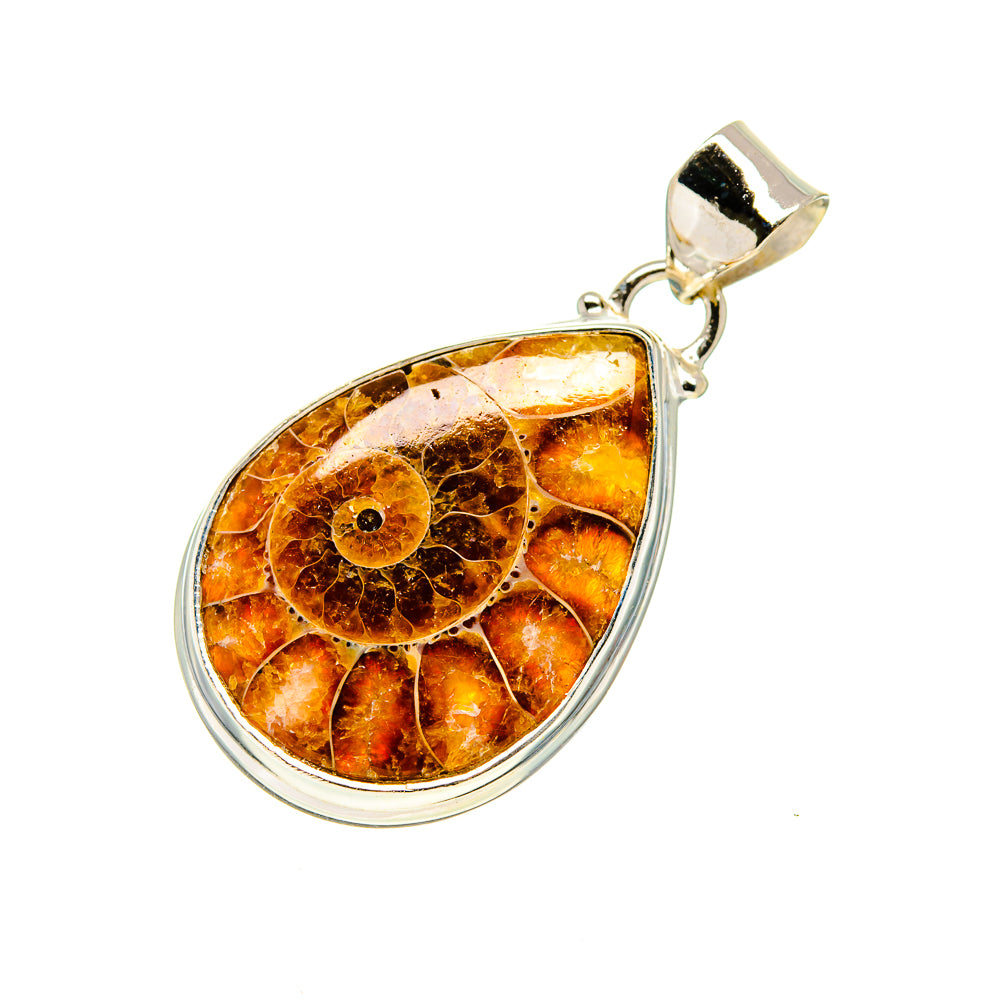 Ammonite Fossil Pendants handcrafted by Anasilvercos - PD750878