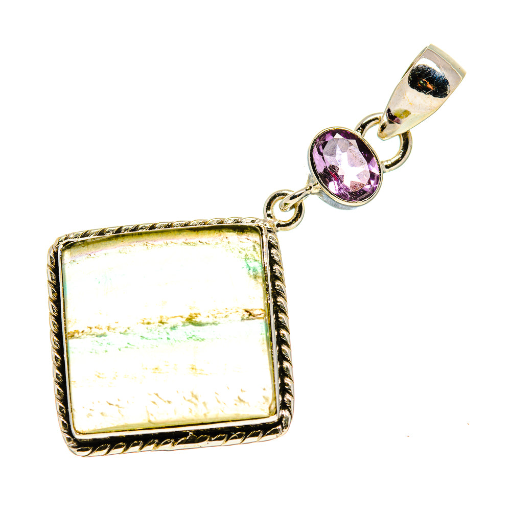 Green Fluorite Pendants handcrafted by Anasilvercos - PD750900