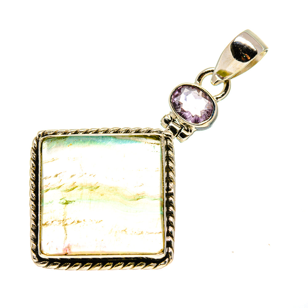 Green Fluorite Pendants handcrafted by Anasilvercos - PD750901