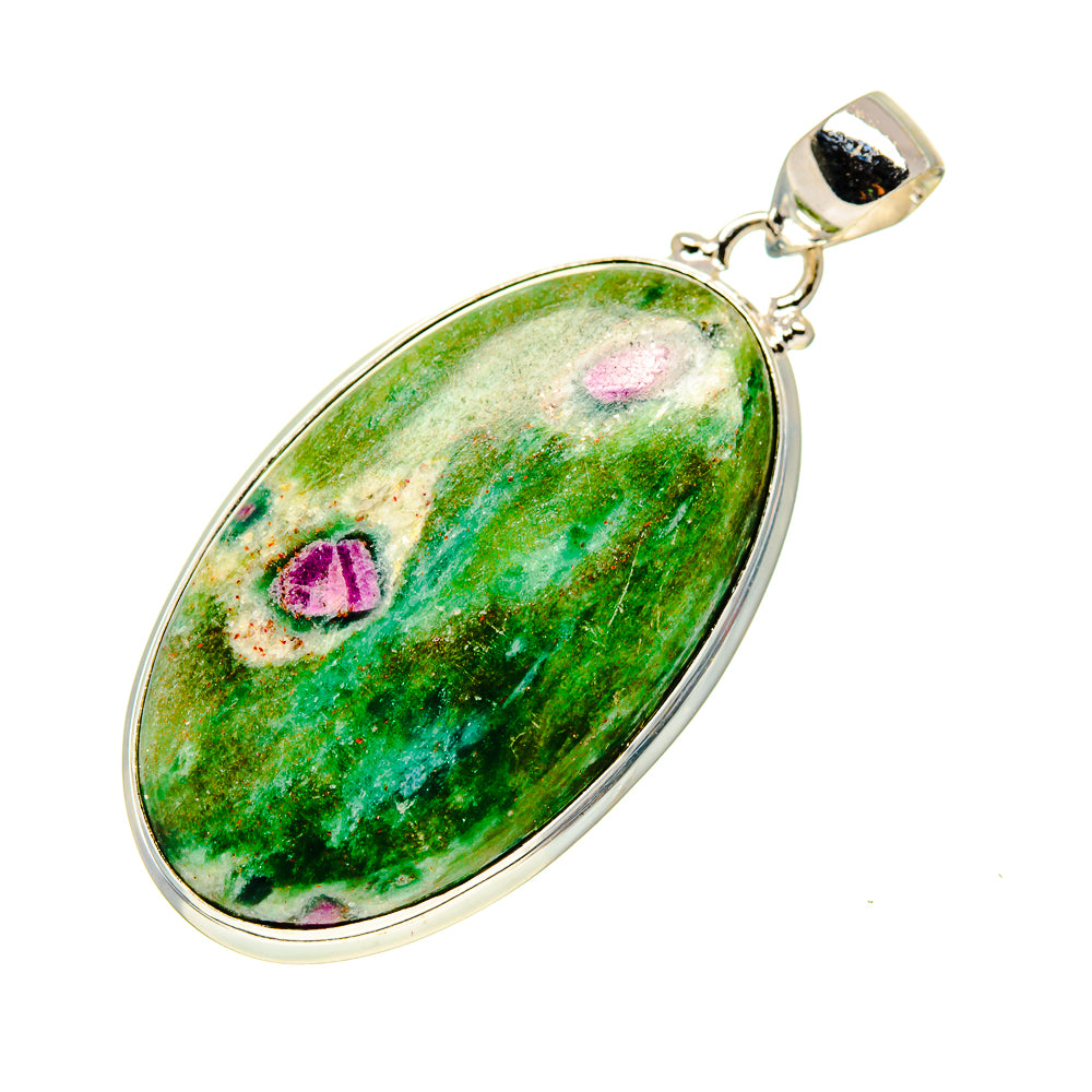 Ruby Fuchsite Pendants handcrafted by Anasilvercos - PD750908