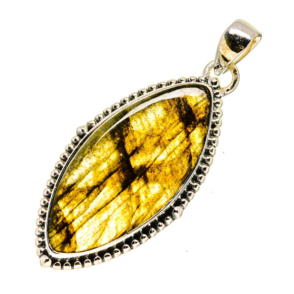 Labradorite Pendants handcrafted by Anasilvercos - PD750972 - Photo 2