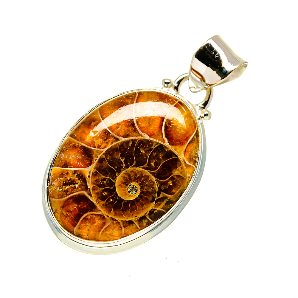 Ammonite Fossil Pendants handcrafted by Anasilvercos - PD750989