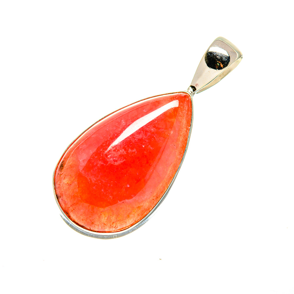 Pink Agate Pendants handcrafted by Anasilvercos - PD751003