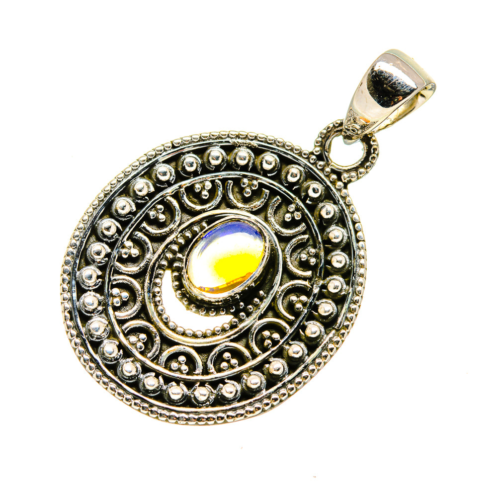 Ethiopian Opal Pendants handcrafted by Anasilvercos - PD751014
