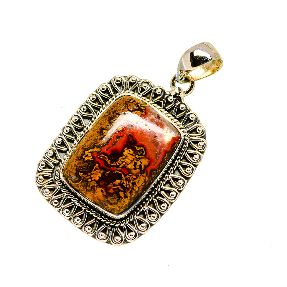 Moroccan Agate Pendants handcrafted by Anasilvercos - PD751196