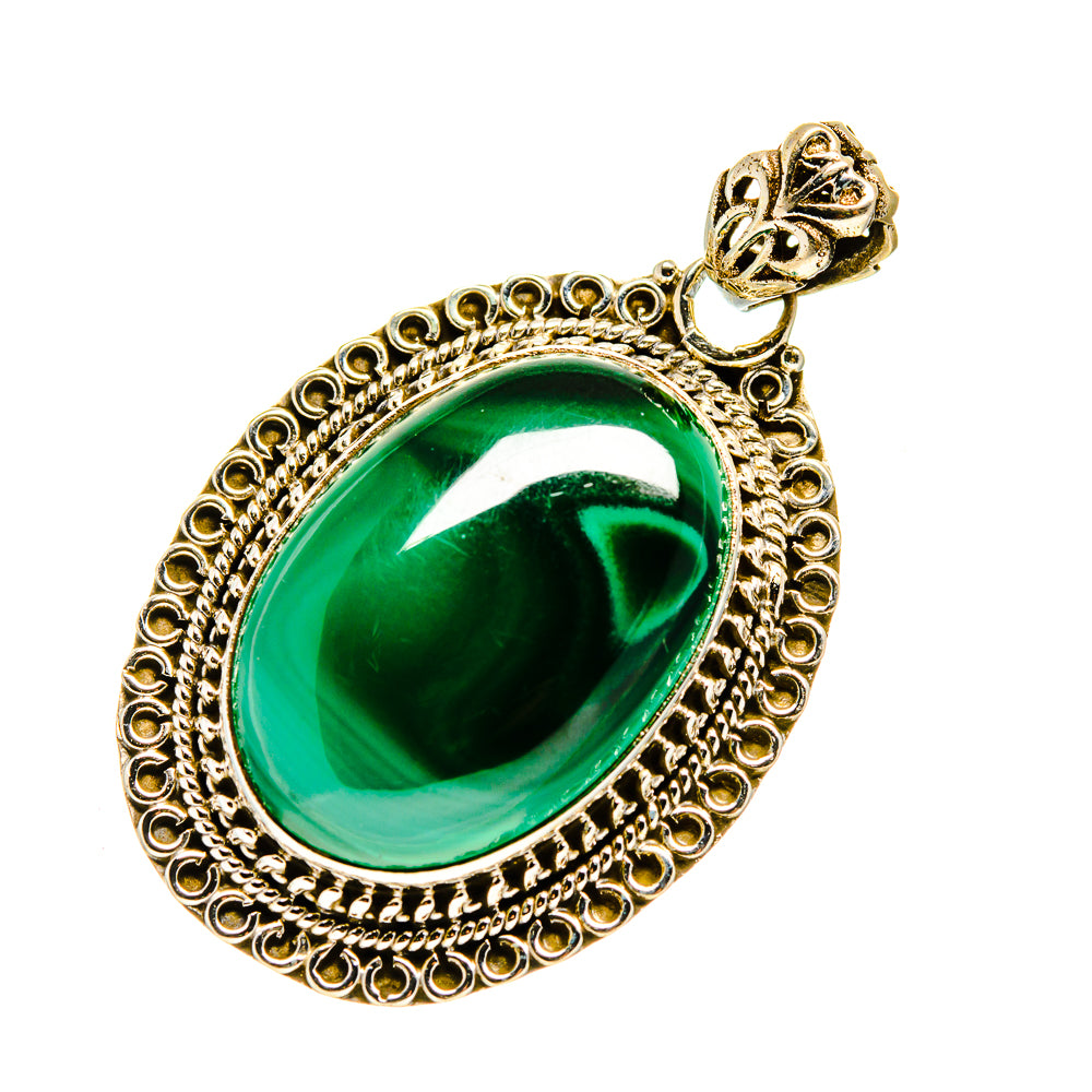 Malachite Pendants handcrafted by Anasilvercos - PD751316