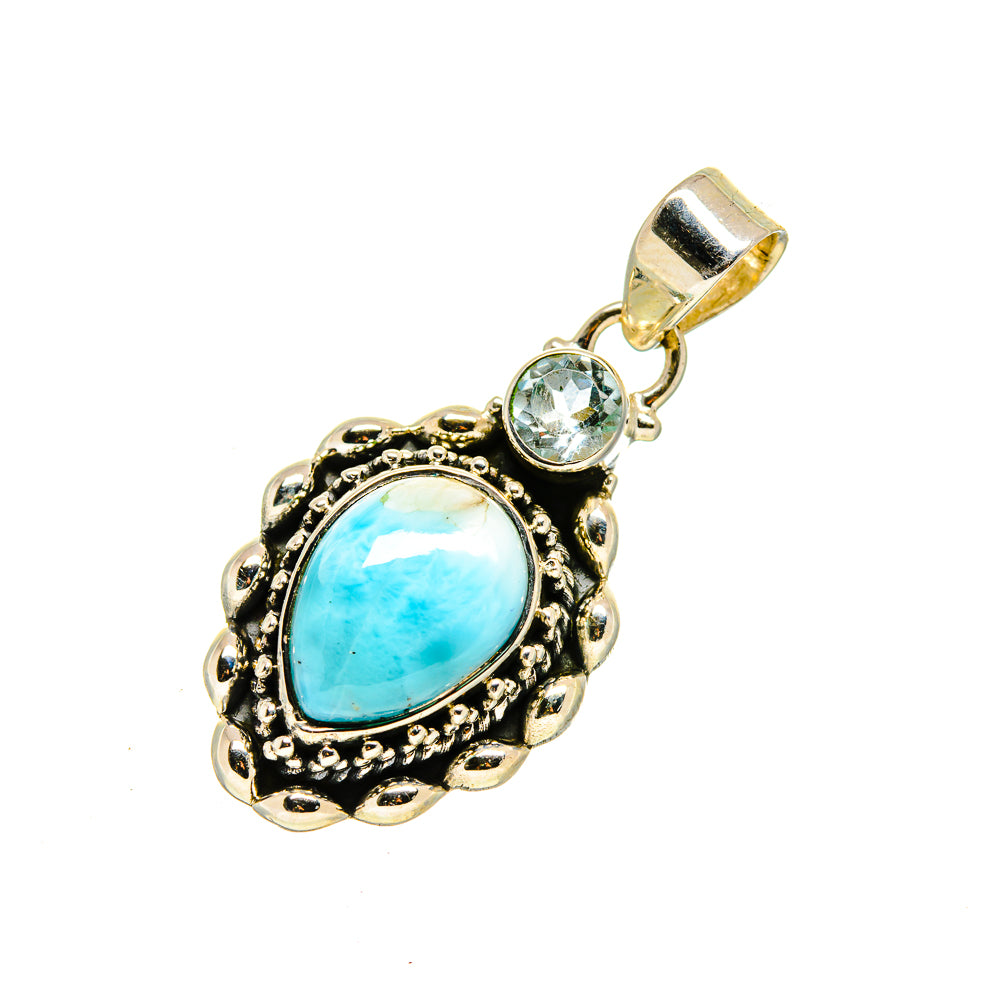 Larimar Pendants handcrafted by Anasilvercos - PD751339