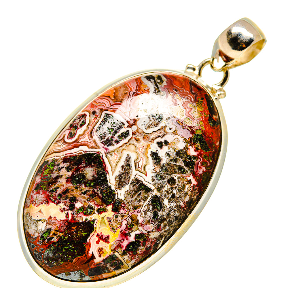 Crazy Lace Agate Pendants handcrafted by Anasilvercos - PD751427