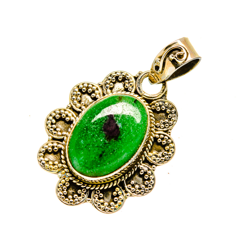 Ruby Zoisite Pendants handcrafted by Anasilvercos - PD751492